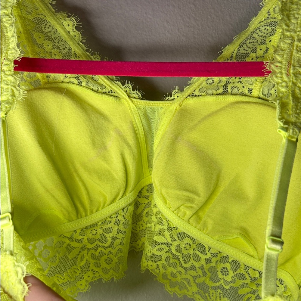 Aerie Neon Yellow Lace Bralette - Picture 7 of 7